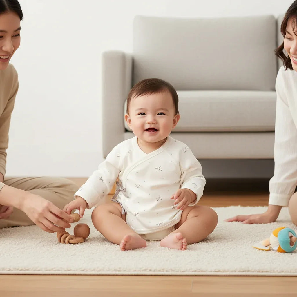 Newborn Boneless Cotton Cardigan – Seamless Comfort for First Days - LunaKit Baby