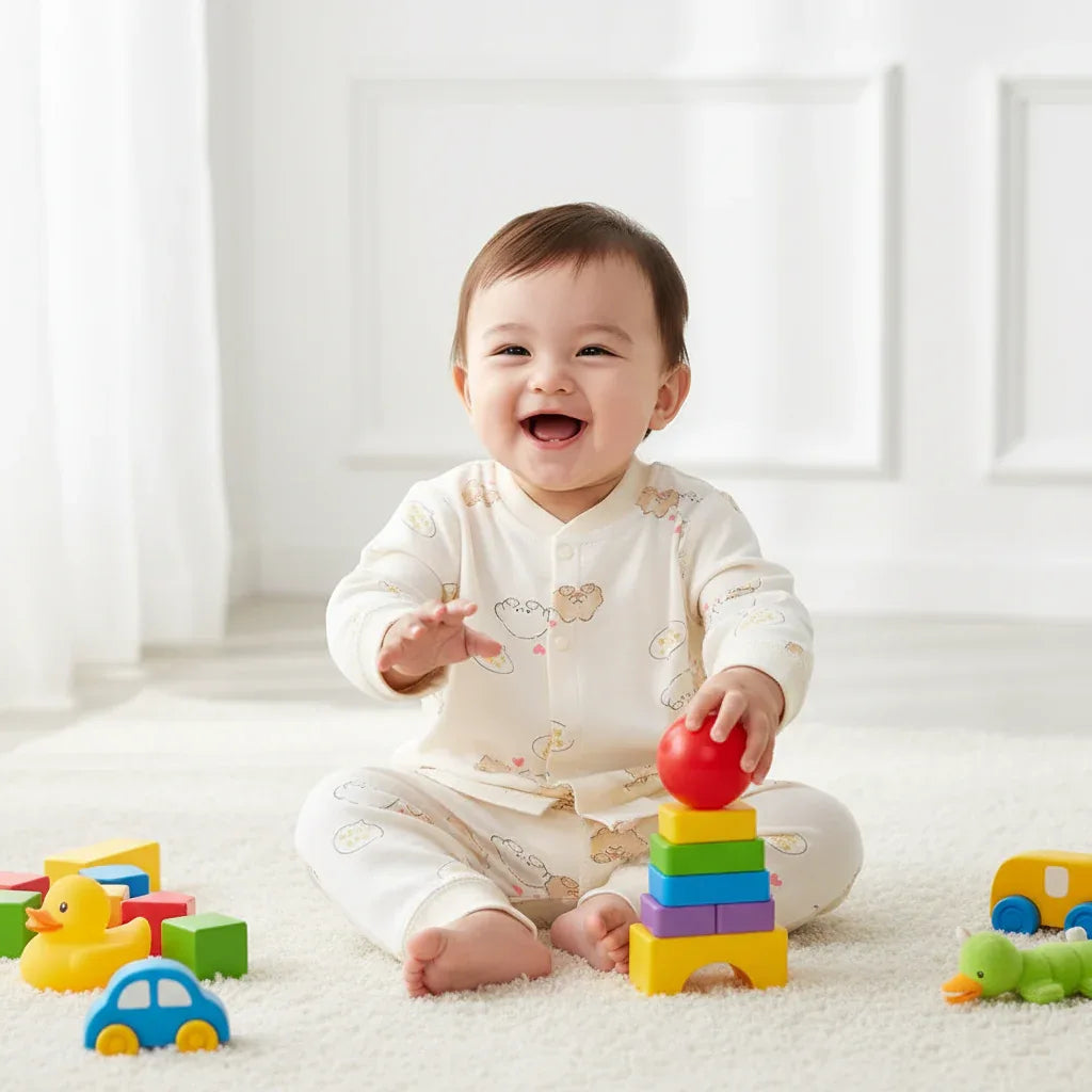 Toddler Cotton 2-Piece Outfit Set – Cozy Style for Little Adventures - LunaKit Baby