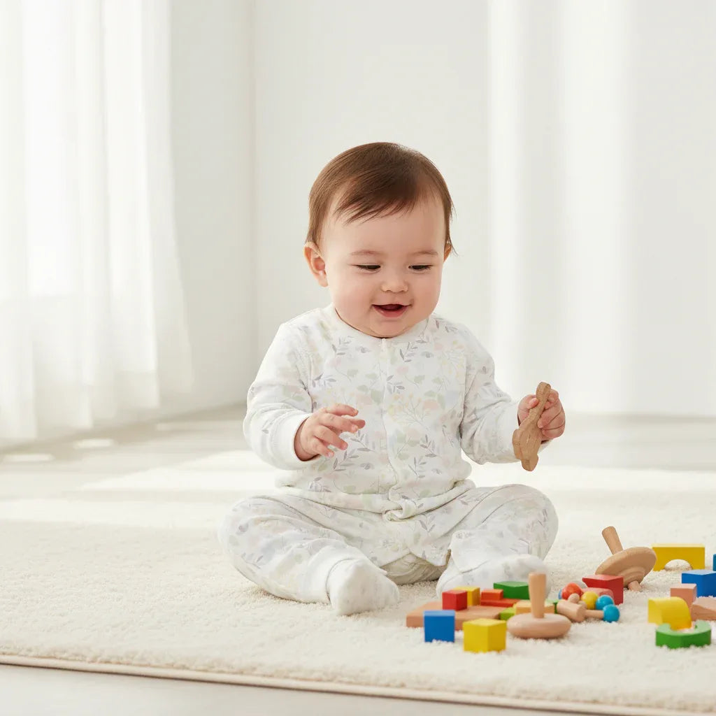 Baby Cotton Loungewear Onesie – Soft Comfort for Cozy Home Days - LunaKit Baby