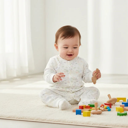 Baby Cotton Loungewear Onesie – Soft Comfort for Cozy Home Days - LunaKit Baby