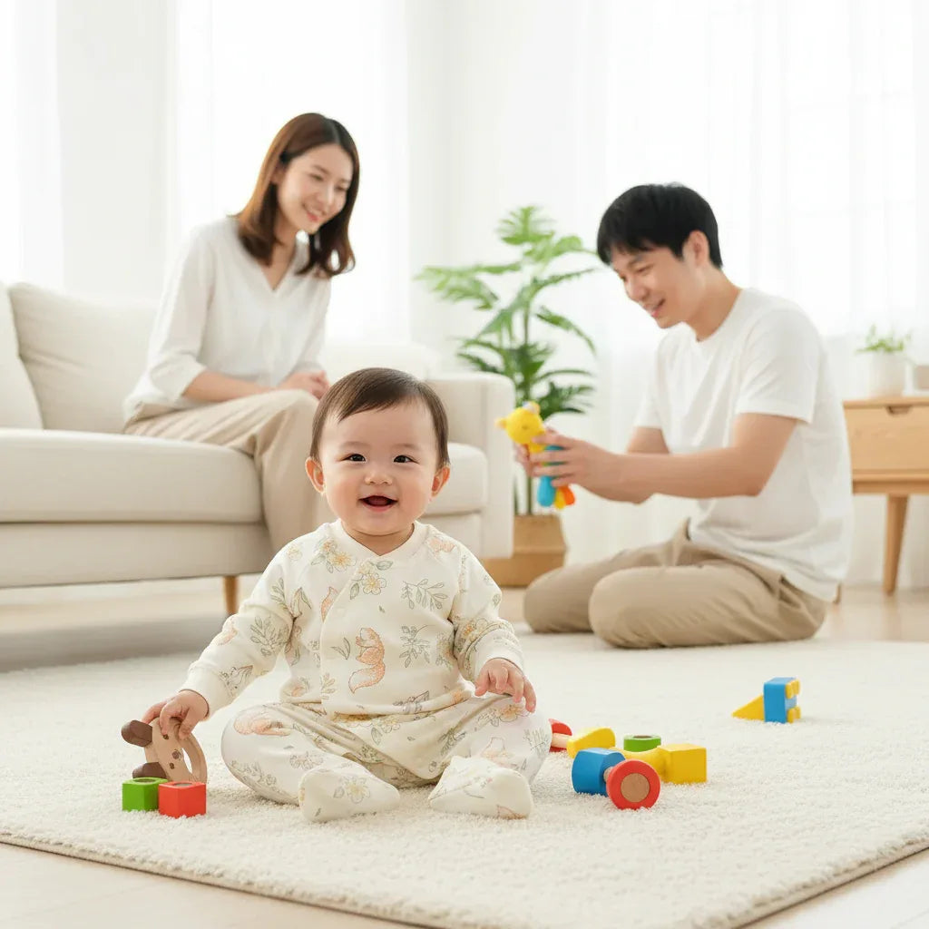 Baby Cotton Floral Animal Onesie – Gentle Style for Little Days - LunaKit Baby