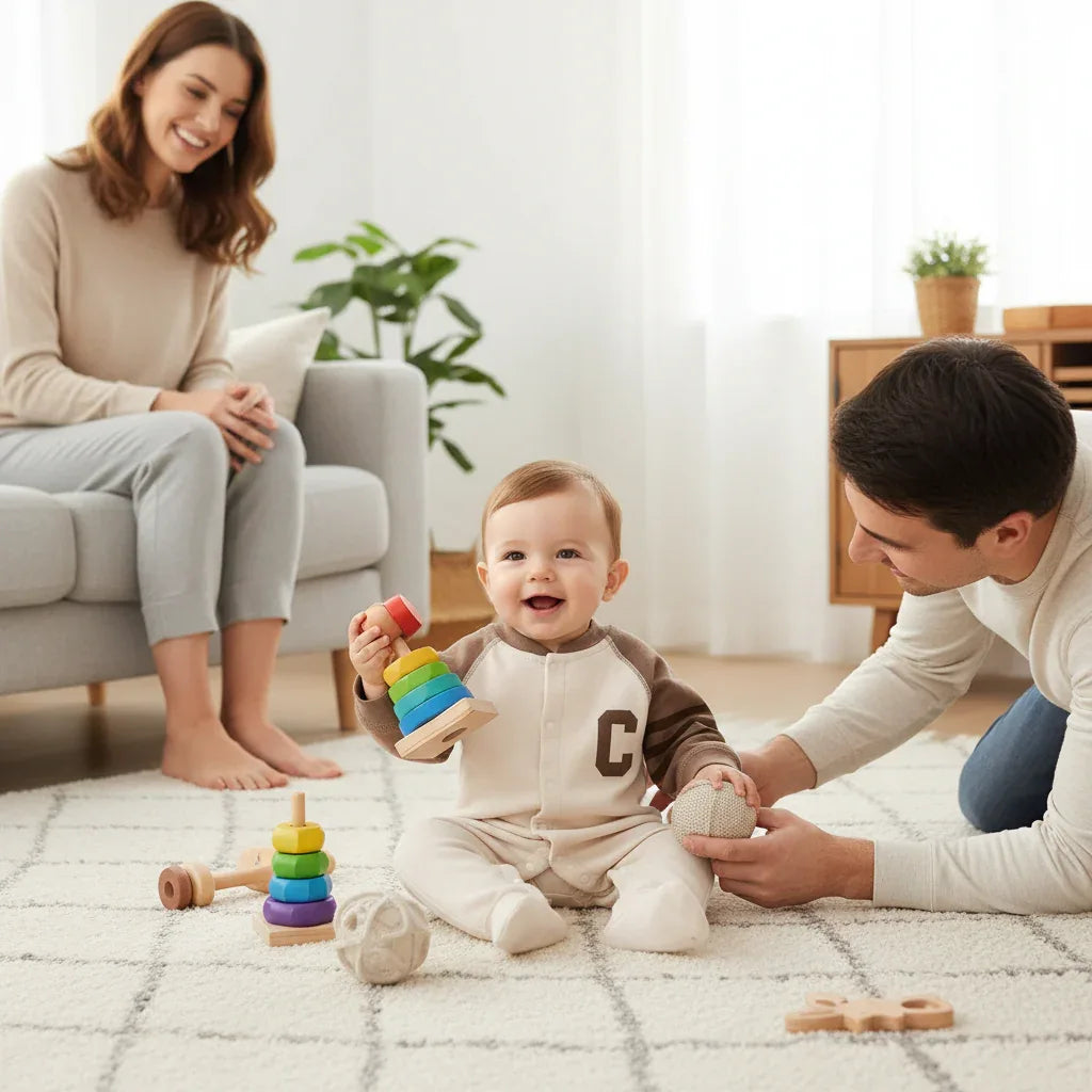 Baby Patchwork Autumn Jumpsuit – Cozy Style for Little Explorers - LunaKit Baby