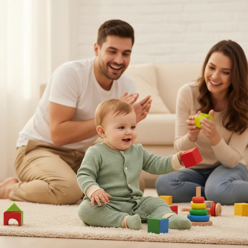 Newborn Waffle Jumpsuit – Classic Comfort for Little Gentlemen - LunaKit Baby