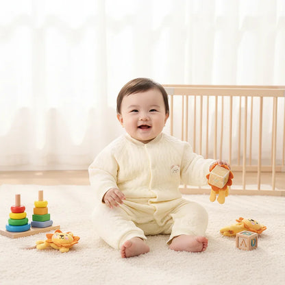 Baby Cotton Winter Romper – Cozy Comfort for Cold Little Days - LunaKit Baby