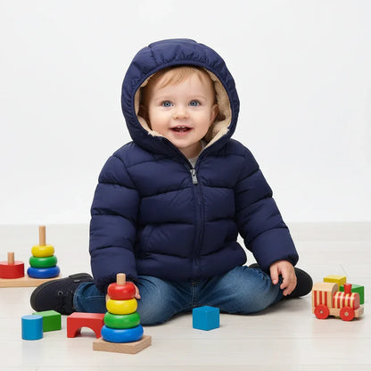 Kids Plush Winter Jacket – Cozy Protection for Cold Adventures - LunaKit Baby