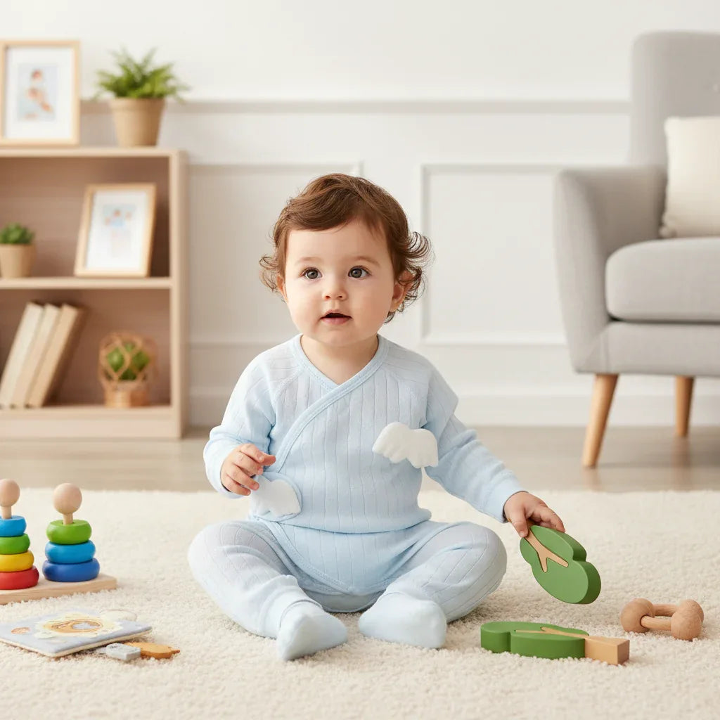 Newborn Cotton Romper – Gentle Comfort for First Little Days - LunaKit Baby