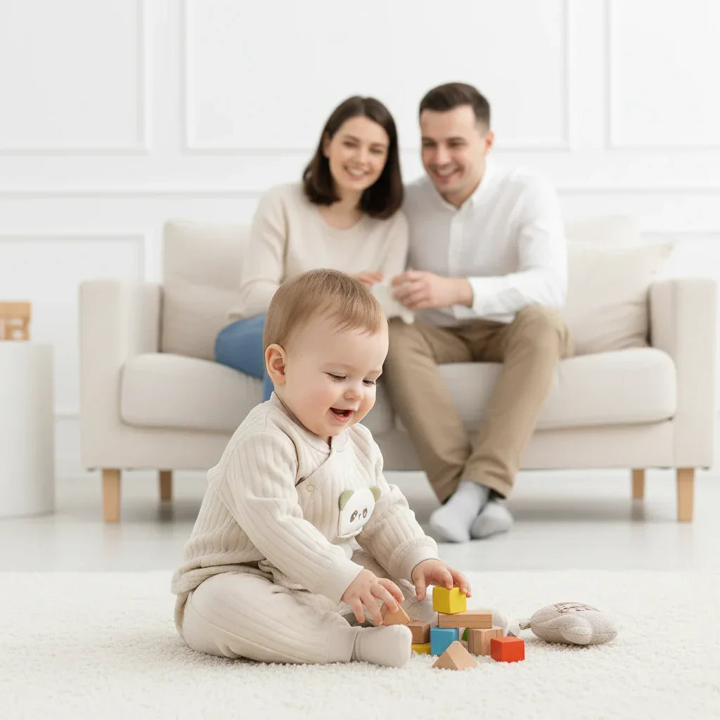 Toddler Cotton Clip 2-Piece Set – Thick Warmth with Cute Charm - LunaKit Baby