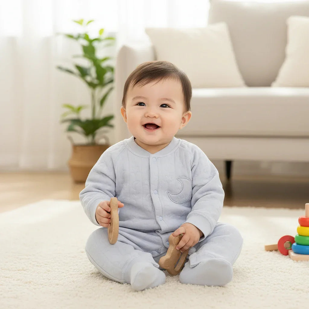 Baby Cotton Sleep Jumpsuit – Cozy Comfort for Peaceful Nights - LunaKit Baby