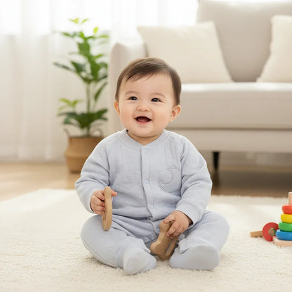 Baby Cotton Sleep Jumpsuit – Cozy Comfort for Peaceful Nights - LunaKit Baby