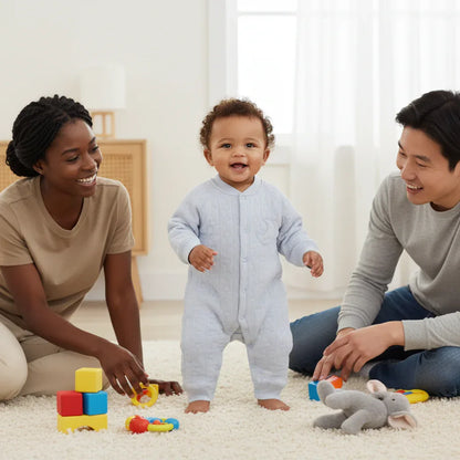 Baby Cotton Sleep Jumpsuit – Cozy Comfort for Peaceful Nights - LunaKit Baby