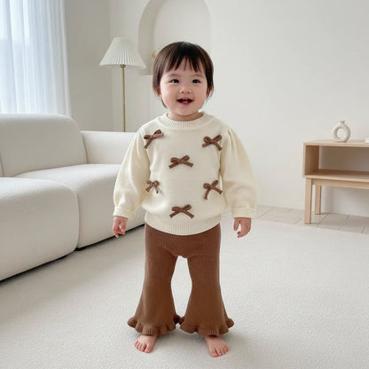 Baby Girl Knitted Outfit Set – Elegant Style for Sweet Moments - LunaKit Baby