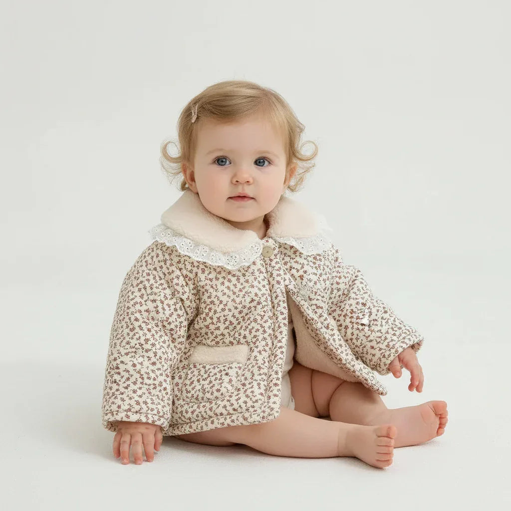 Baby Girl Winter Jacket – Elegant Warmth for Chilly Days - LunaKit Baby