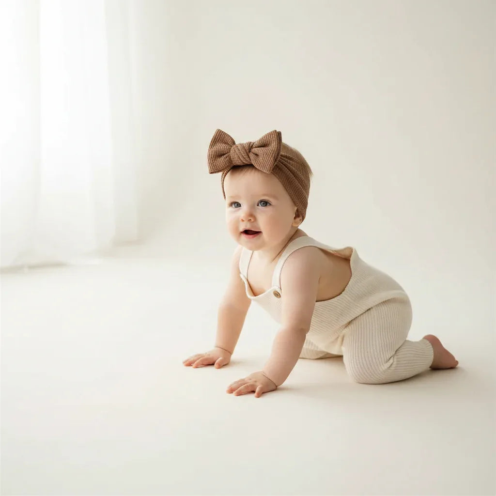 Baby Girl Bow Headband – Soft Style for Sweet Little Looks - LunaKit Baby