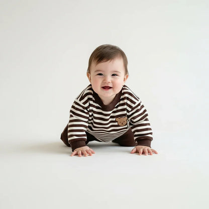 Baby Korean Style Sweatshirt – Cozy Fleece Warmth for Winter - LunaKit Baby