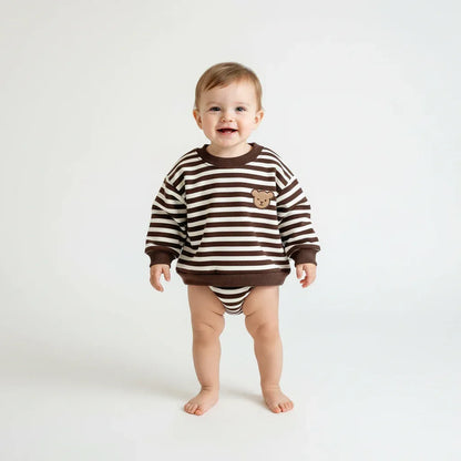 Baby Korean Style Sweatshirt – Cozy Fleece Warmth for Winter - LunaKit Baby