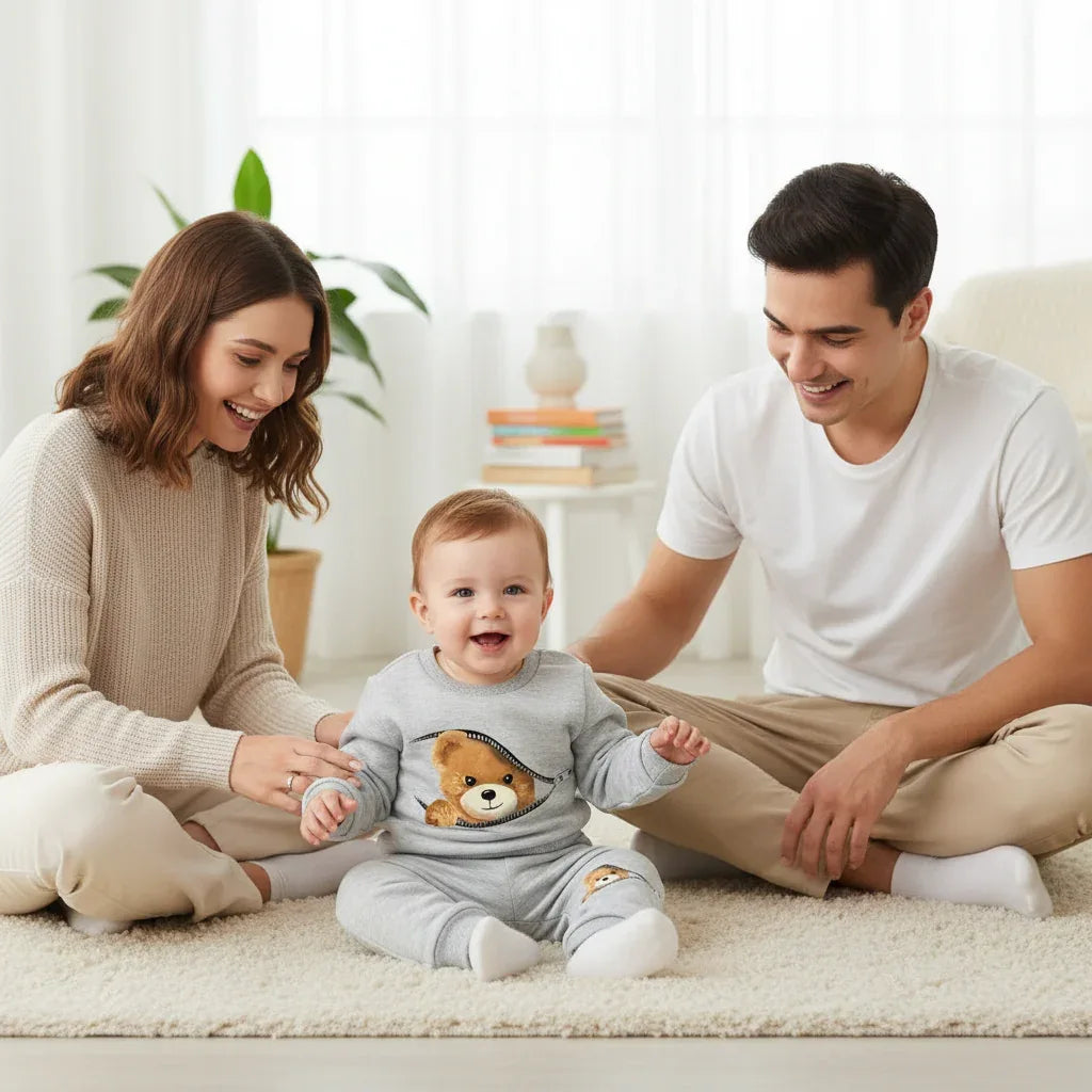 Baby Fleece Tracksuit – Cozy Warmth for Active Little Days - LunaKit Baby