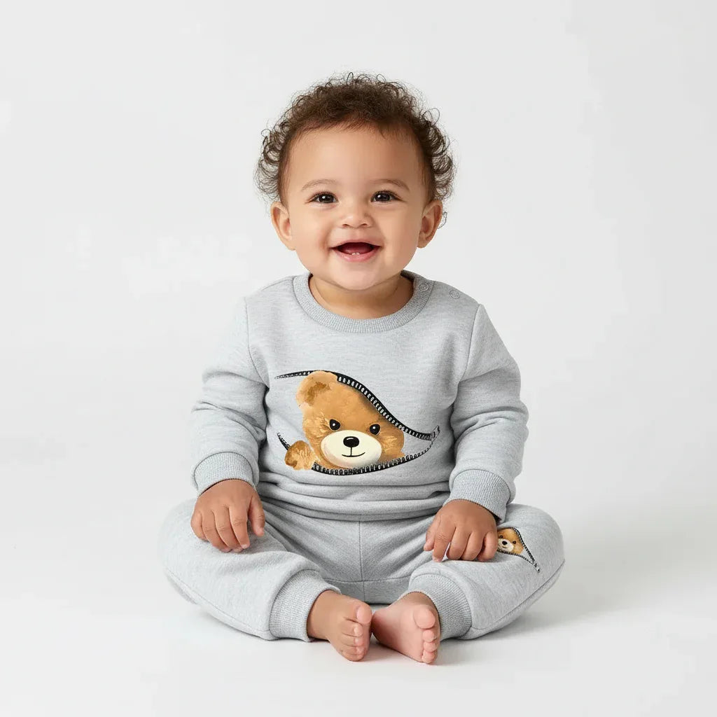 Baby Fleece Tracksuit – Cozy Warmth for Active Little Days - LunaKit Baby