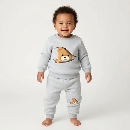 Baby Fleece Tracksuit – Cozy Warmth for Active Little Days - LunaKit Baby