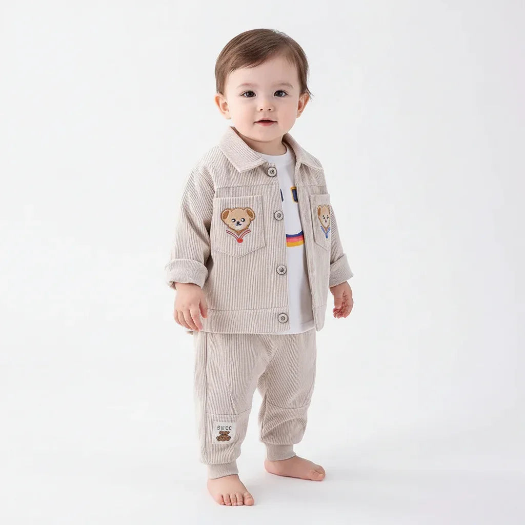 Baby Korean Style Outfit Set – Modern Comfort for Stylish Days - LunaKit Baby