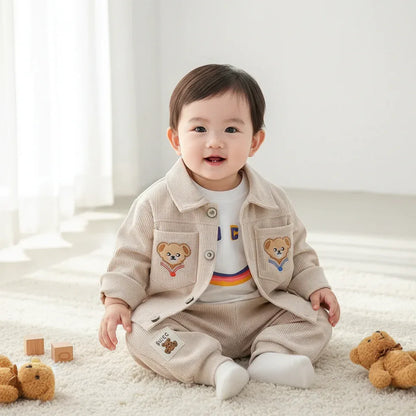 Baby Korean Style Outfit Set – Modern Comfort for Stylish Days - LunaKit Baby