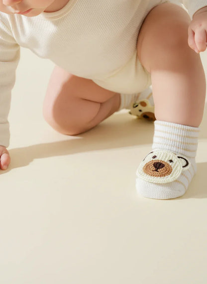 Baby Non-Slip Sock Set – Warm, Safe Steps for Little Feet - LunaKit Baby