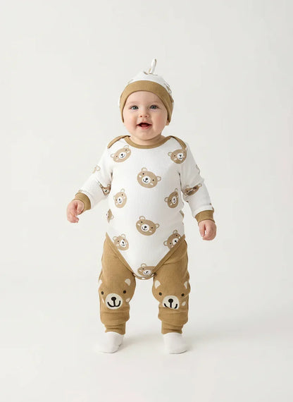 Baby Boy Outfit Set – Cozy Bear Style for Little Adventures - LunaKit Baby