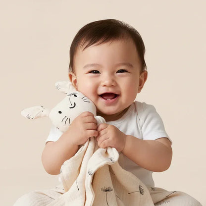 Baby Muslin Comfort Blanket – Soft Calm for Little Moments - LunaKit Baby
