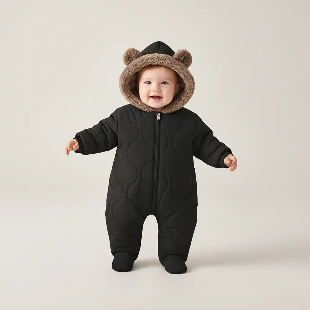 Baby Winter Fleece Snowsuit – Ultimate Warmth for Cold Days - LunaKit Baby