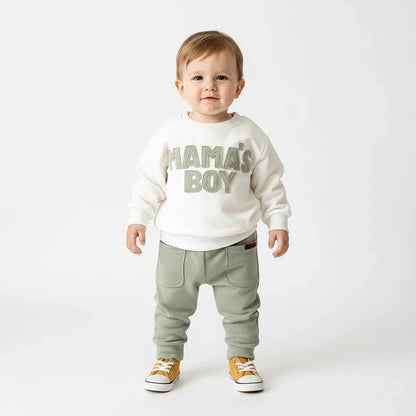 Mama’s Boy Baby Outfit Set – Cozy Style for Sweet Little Moments - LunaKit Baby