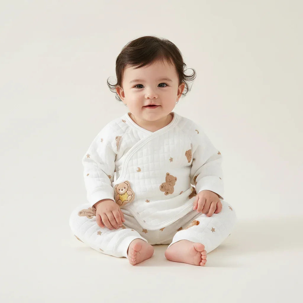 Baby Cotton Thermal Underwear Set – Warm Comfort for Cold Nights - LunaKit Baby