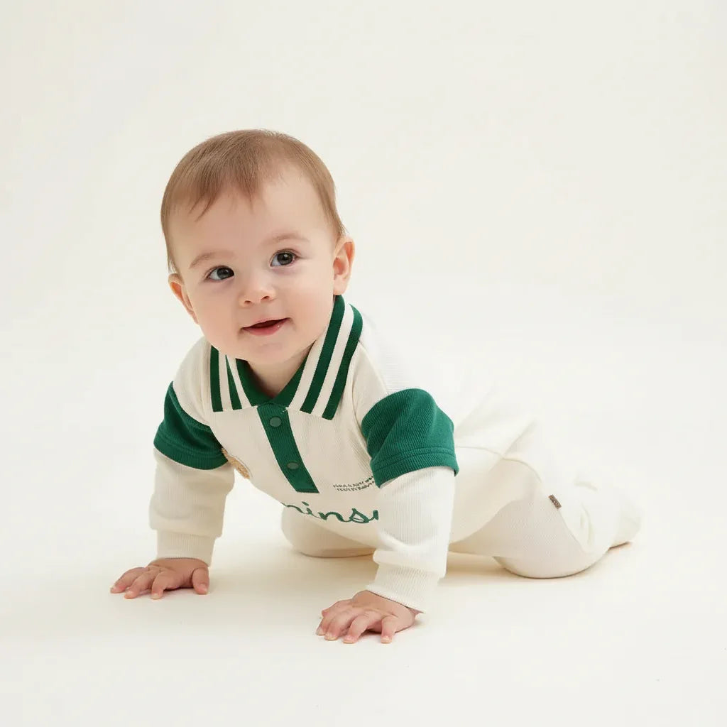 Korean Style Baby Bodysuit – Trendy Comfort for Little Explorers - LunaKit Baby