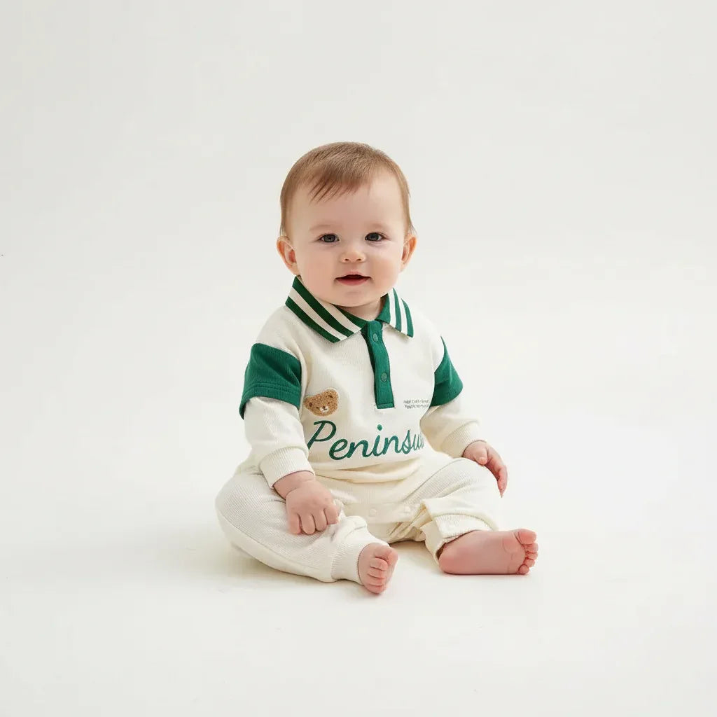 Korean Style Baby Bodysuit – Trendy Comfort for Little Explorers - LunaKit Baby