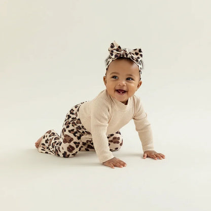 Baby Girl Leopard 3-Piece Outfit Set – Trendy Style for Sweet Moments - LunaKit Baby