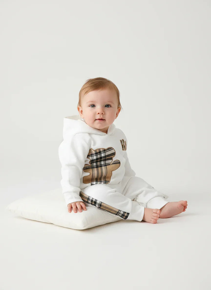 Toddler Bear Hoodie Sweatsuit Set – Cozy Playtime Comfort - LunaKit Baby