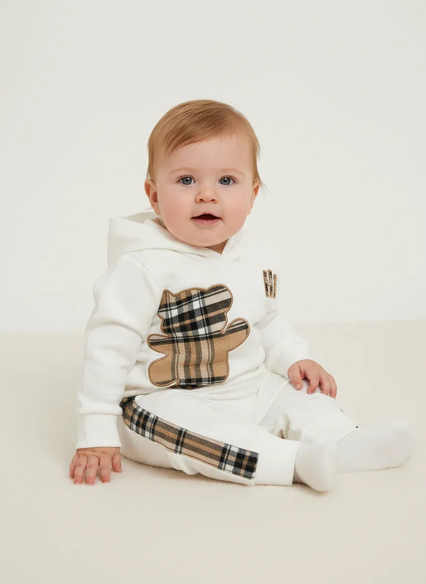 Toddler Bear Hoodie Sweatsuit Set – Cozy Playtime Comfort - LunaKit Baby