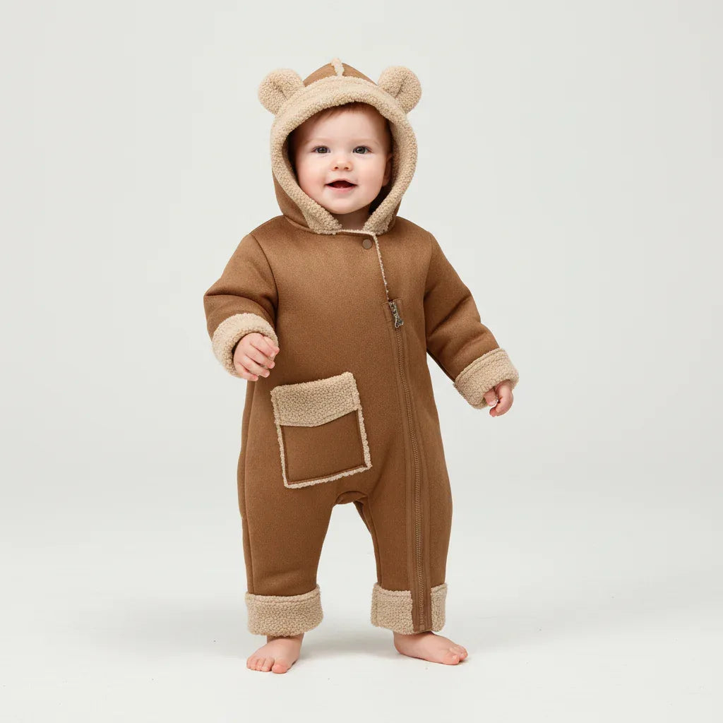 Baby Fleece Winter Jumpsuit – Premium Warmth for Cold Days - LunaKit Baby