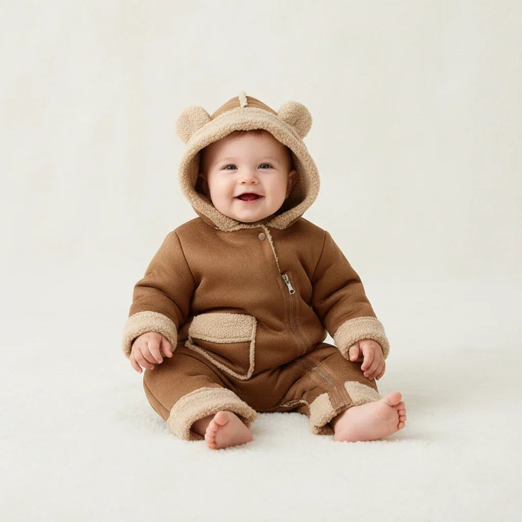 Baby Fleece Winter Jumpsuit – Premium Warmth for Cold Days - LunaKit Baby
