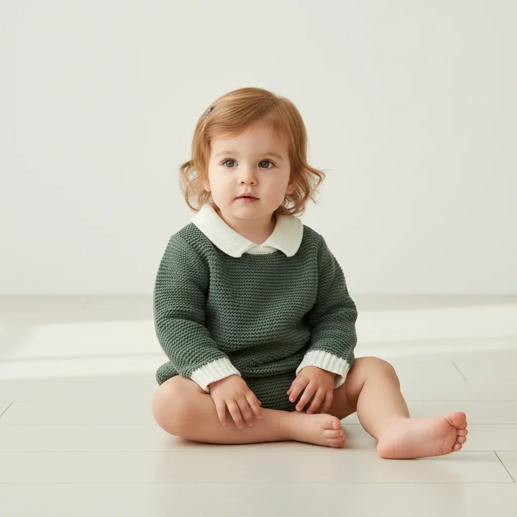 Baby Knit Turtleneck Sweater – Cozy Winter Warmth for Little Ones - LunaKit Baby