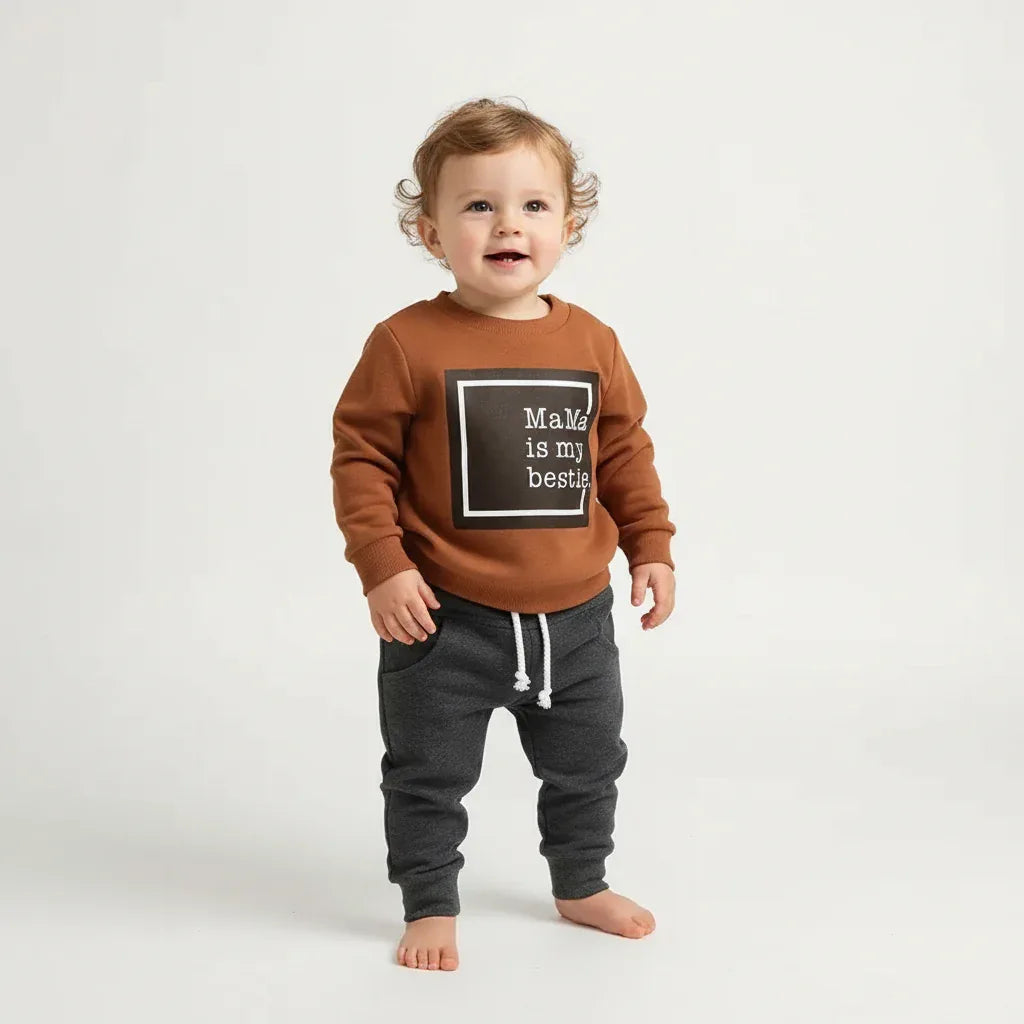 Baby Outfit Set – Soft Letter Style Comfort for Everyday Play - LunaKit Baby