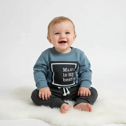 Baby Outfit Set – Soft Letter Style Comfort for Everyday Play - LunaKit Baby