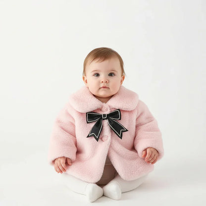 Baby Girl Winter Jacket – Plush Princess Warmth for Magical Moments - LunaKit Baby