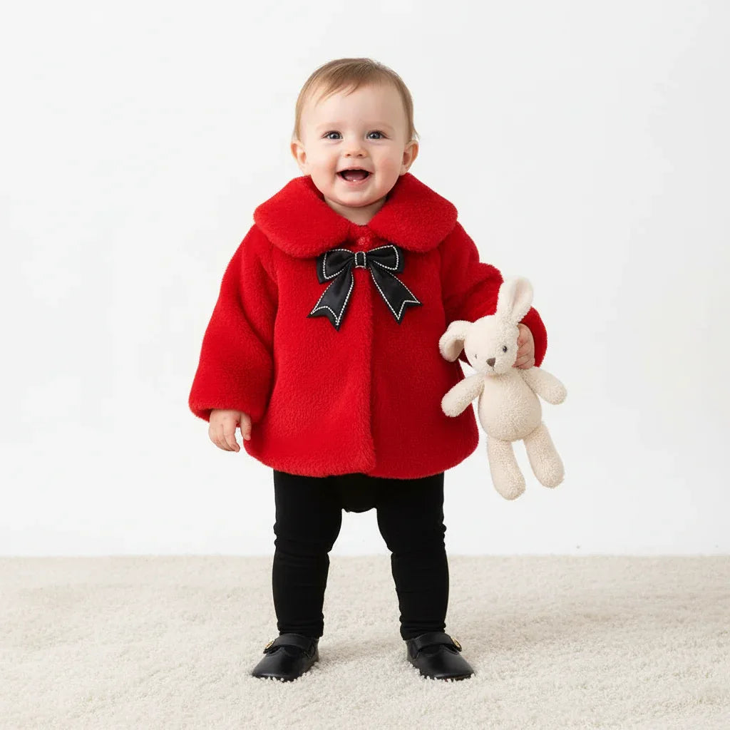 Baby Girl Winter Jacket – Plush Princess Warmth for Magical Moments - LunaKit Baby