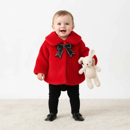 Baby Girl Winter Jacket – Plush Princess Warmth for Magical Moments - LunaKit Baby