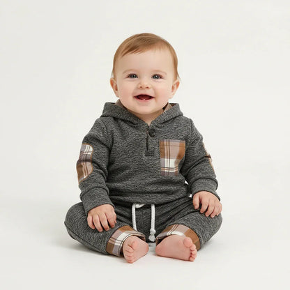 Toddler Outfit Set – Cozy Hooded Comfort for Everyday Adventures - LunaKit Baby